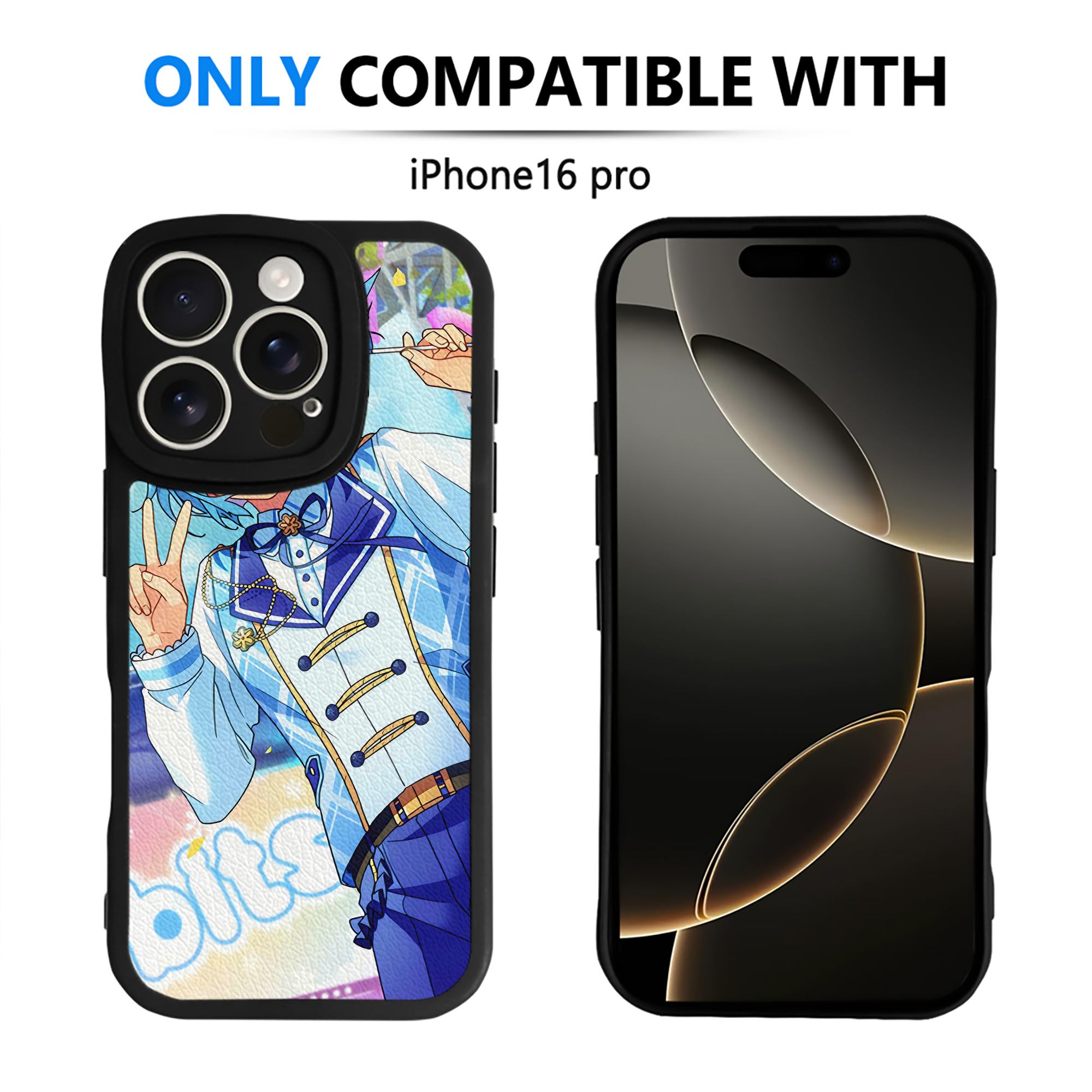（画像用） あんさんぶるスターズ! Ensemble Stars 【iPhone 16シリーズ対応】シリコンスマホケース（レザー調） 材質：シリコン